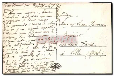 Nancy - Fontanna Amphitryty — wydawca V. Rieder, n° 309 — Rewers