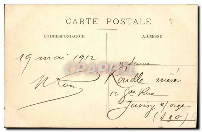 Chantilly — Jeziora Commelles — Wydawca Hébly — Rewers