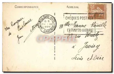 Toulouse — Widok ku mostowi św. Nikodemu — LL — Rewers