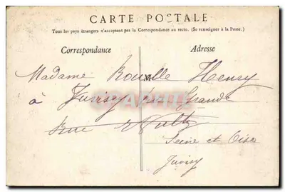 LOURDES. — Vista dall'alto. — Edizione F. V. — Verso