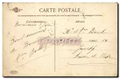 Bordeaux — O Grande Teatro — Cartas Postais NARBESILLE — Verso