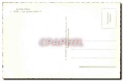 Nizza — I Giardini Albert I — L. Gilletta & Cie, Nizza — Verso