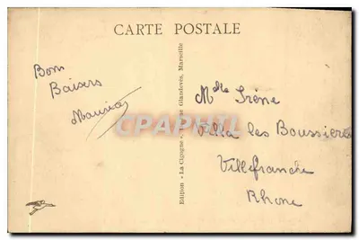 Orange - Arc de Triomphe, Arc de Marius — Façade Sud — Édition La Cigogne — Rewers
