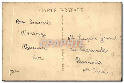 Orange - Arco de Triunfo. Arco de Marius — Facha Sur — Edición La Cigogne, n° 311 — Reverso