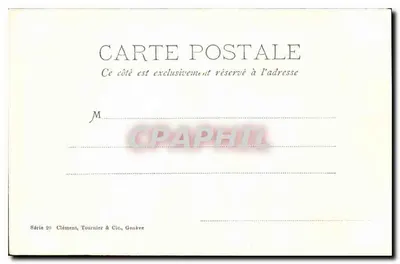 Palaras — Souvenir de agosto de 1902 — Clément & Tournier, Genebra, série 29 — Verso