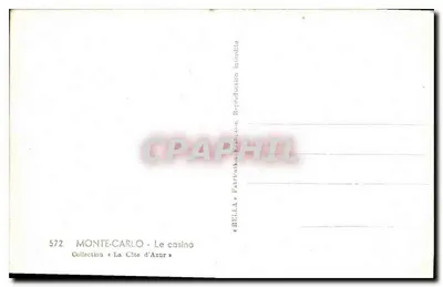 Monte-Carlo — Kasyno — Rella, nr 572 — Rewers