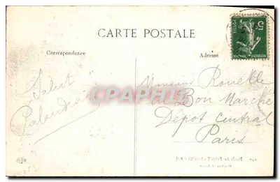 Floresta de Fontainebleau — Rocher d'Avon — editor não identificado, n° 290 — Verso