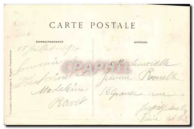 Woud van Fontainebleau — La Roche qui Pleure — Artistieke Collectie L. M. — Achterkant