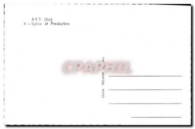 Ars (Ain) — Igreja e Presbitério — Cliché VILLAND — Verso