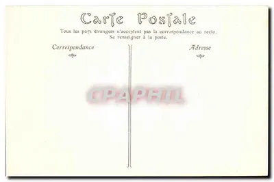 Cidade de CARCASSONNE — Defesa externa do Castelo — Bilhete postal antigo n°37 — Verso