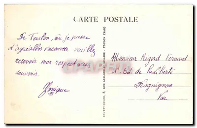 Ao redor de TOULON — A descida a Méjean — Ed. B.S. — Verso