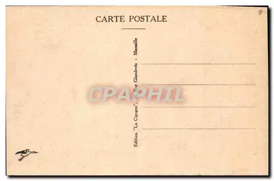 Marseille - Invoer van de Vieux-Port en het Pont Transbordeur — Uitgave La Glandevès — Achterkant