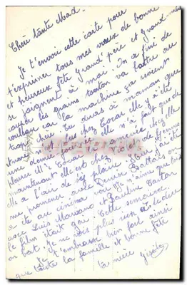 Mazzo di fiori e zoccolo di cavallo — Buon compleanno — Cartolina postale — Verso