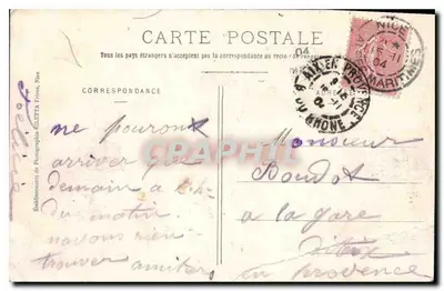 Nice Cimiez — Hôtel Regina — Édition Giletta, Nice — Verso