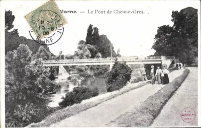 Marne — O Ponte de Chennevières — A la Ménagère, Paris