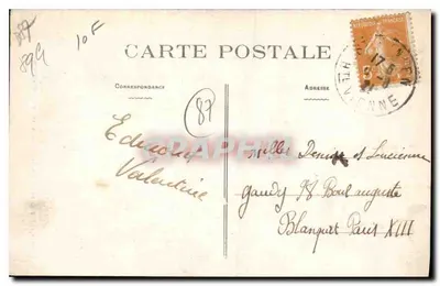 A Glane no inverno em Châtelard — St-Junien (Hte-V.) — Verso