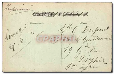Rocchechouart (Haute-Vienne) - O Castelo — editor anônimo, n° 114 — Verso