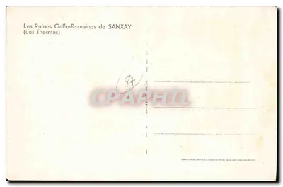 As Ruínas Gello-Romanas de SANXAY (Os Termas) — Verso