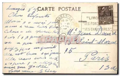 Chalas (Hte-Vienne) — Wieża Zamku i Ruiny Katedry — Wyd. Pyrénées — Rewers