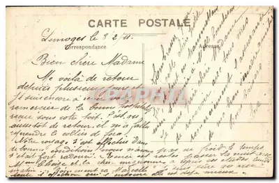 O Caurion (em St-Triest-Caurion) — Em Limousin — Edição do Courrier du Centre, Limoges, n°316 — Verso