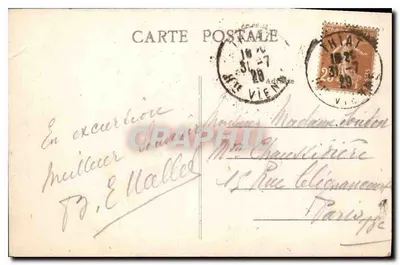 Ruínas de La Peyrière — Canten du Dorat — perto de Thiat (Hte-Vienne) — Verso