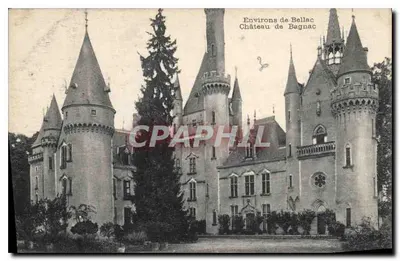 Arredores de Bellac — Castelo de Bagnac — Editor não identificado