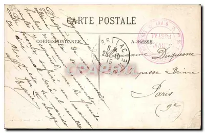 Arredores de Bellac — Castelo de Bagnac — Editor não identificado — Verso