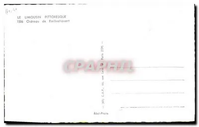 Castelo de Rochecouart — Limousin pittoresco — C.A.P. Paris — Verso