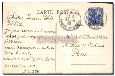 Chalus (H.-V.) — A Torre do Forte, onde Bertrand de Gourlron foi ferido por Ricardo Coração de Leão (1199) — Editor não identificado, n° 111 — Verso