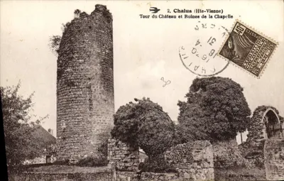 Chalas (Hte-Vienne) — Torre do Castelo e Ruínas da Capela — Edit. Prézeret