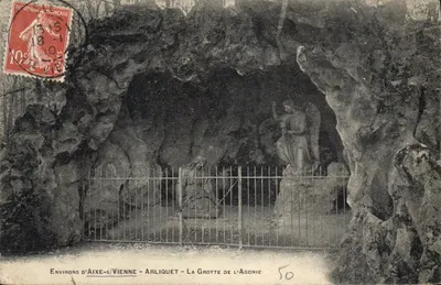 Arredores de Aixe-sur-Vienne - Arliquet - A Gruta da Agonia — editor desconhecido, n° 50