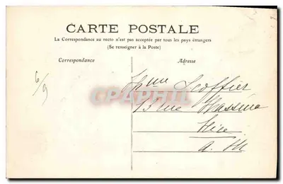 Arredores de LIMOGES — 155 — Castelo de BORD (fachada L.) — M.T. I.L. — Verso