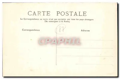 Ruínas do Castelo Feudal de Chalus — Haute-Vienne — 153 — editor desconhecido — Verso