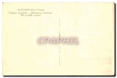 St-Junien (Hte-Vienne) — A Igreja Paroquial — Edição VILLIETREIX — Verso