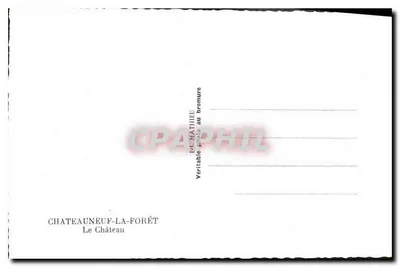 Castelo de Châteauneuf-la-Forêt — vista panorâmica — RAC — Verso