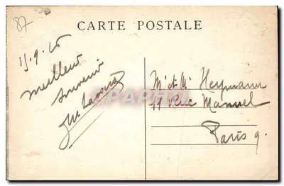 O Lago — Sesulpice-Laurière — M.P.A. — Verso