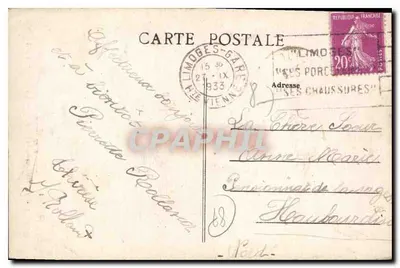 Ruiny Chalucet — Okolice Limoges — Widok z Mostu Drogi — n°159 — Rewers