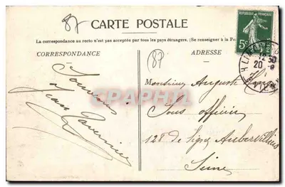 Limousin — Ruinas de Chalusset — Edición Nouvelles Gîteries, Limoges — Reverso