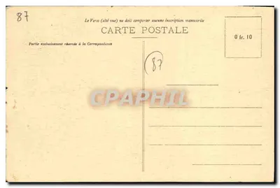 La Glane (près St-Junien) — Limousin — Wydanie Courrier du Centre, Limoges, nr 310 — Rewers