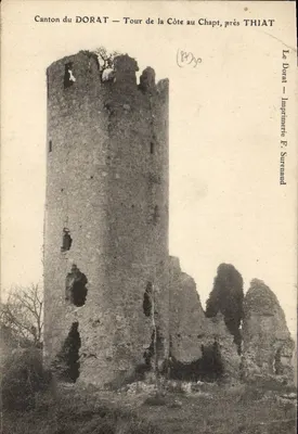 Torre da Côte au Chapt, perto de Thiat — Canton do Dorat — Impressora F. Surenand