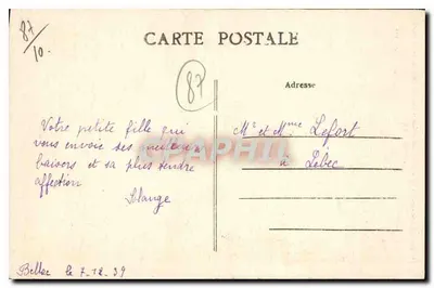 Forte de la Tour du château des Comtes de la Marche — Bellac — Édit. M. Vinier — Rewers