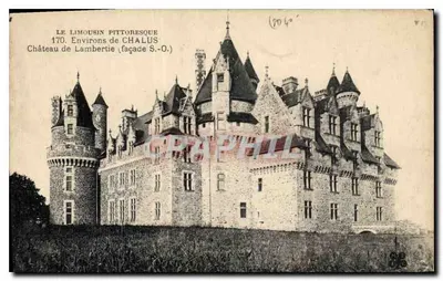Castelo de Lambertie — fachada sudoeste — Chalos, série 170