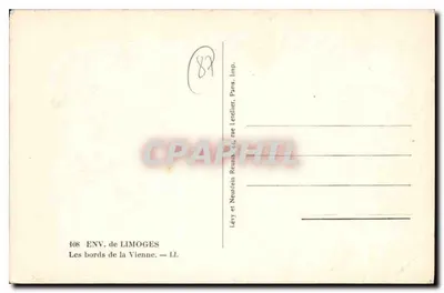 Brzegi Wienne — Otoczenie Limoges — Lévy i Neurain, Paryż — Rewers