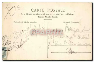 Dourdan — Wewnętrzne Fossy, Rue de Chartres — Wydawca: H. Hottier, Dangeard (Serie 1902) — Rewers