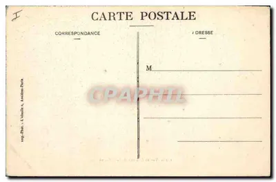Widok Zamku w Saint-Cloud — seria 112 — L'Abellis & Andraés-Farin — Rewers
