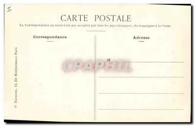 Saint-Cloud — Katedra — kartka pocztowa nr 21, wydawca P. Marmuse, 53, ale Montparnasse, Paryż — Rewers