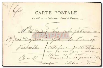 Asnières-Clichy — A Entrada do Cemitério dos Cães — C.M. n°4 — Verso