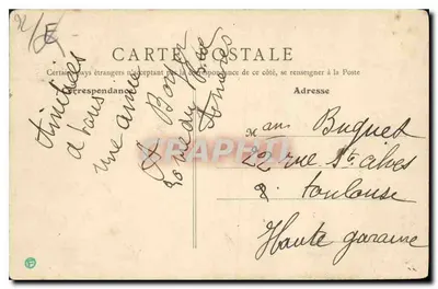 Asnières — Igreja Paroquial de Santa Geneviève — B. F., Paris, n°16 — Verso