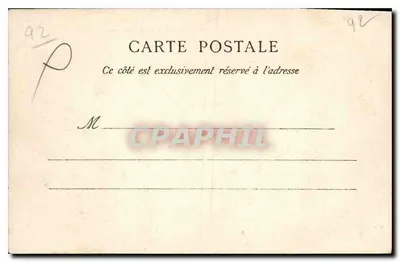 Asnières — Cemitério dos Cães — editor não identificado, número de série não visível — Verso