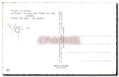 Asnières — widok panoramiczny — Éditions d'Art Raymon — Rewers
